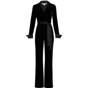 EUC-‎ Diane Von Furstenberg - Jumpsuit Velvet - Size 14